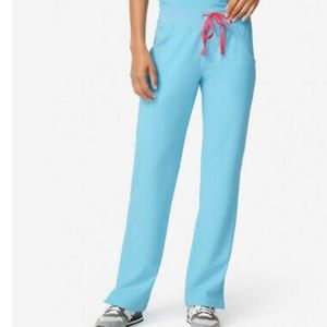 Neon blue Figs kade cargo pants